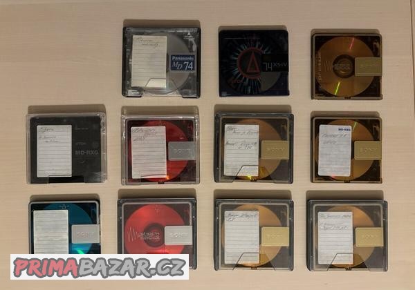 SONY Minidisc 11 ks různé druhy