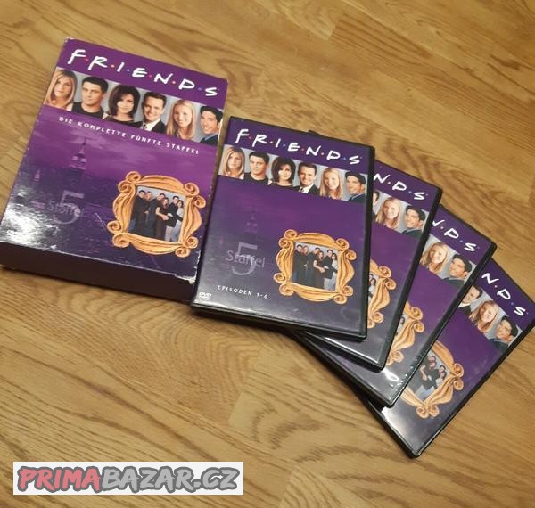 Pátá řada seriálu Přátelé v němčině na DVD