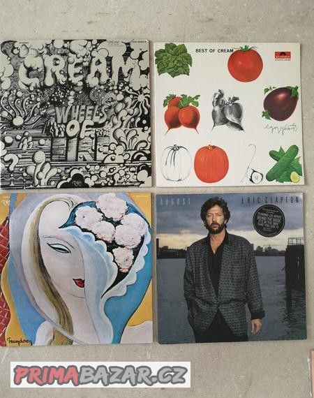 LP desky CREAM,ERIC CLAPTON,JACK BRUCE, původní pressy