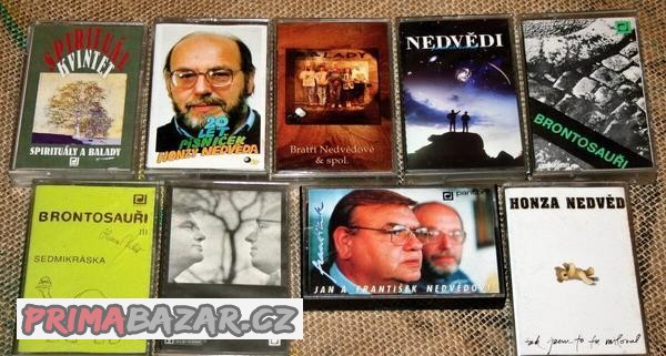 9x MC - JAN A FRANTIŠEK NEDVĚDI, BRONTOSAUŘI, SPIRITUAL...