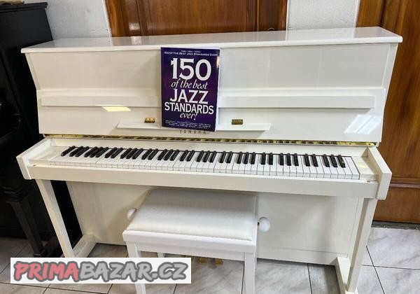 Bílé pianino Yamaha mod. LU-201 C made in Japan. PRODÁNO.