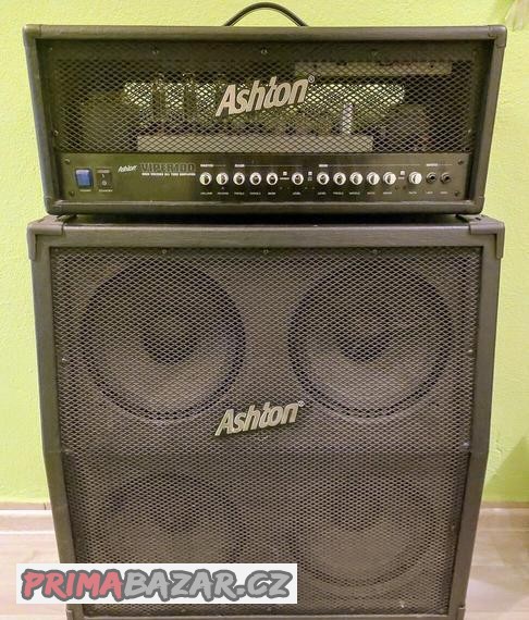 Celolampový zesilovač ASHTON Viper 100W + reprobox 4x12