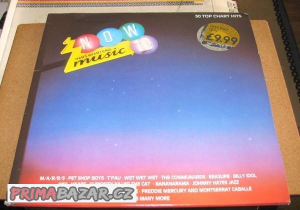 LP - NOW MUSIC 10 - 2 LP - 30 TOP CHART HITS - EMI 1987