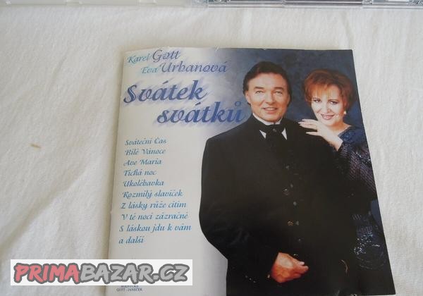Karel Gott vánoční CD s Evou Urbanovou včetně brožurky