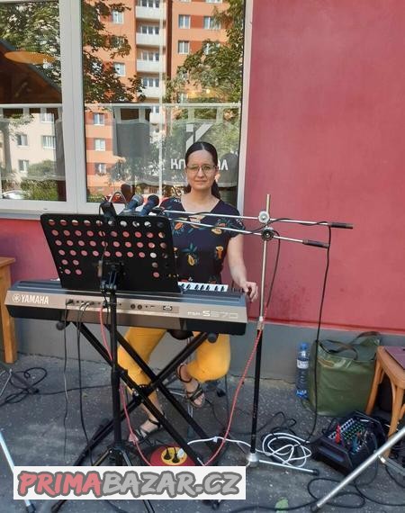 Živá hudba - Nikola Hamplová (klávesy, zpěv)