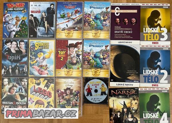 Sada DVD (převážně dětských)