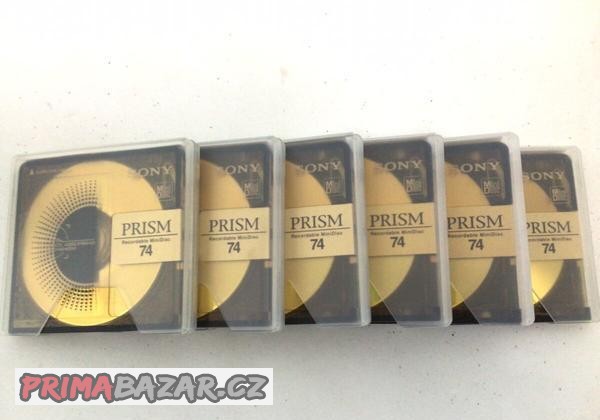 MiniDisc minidisk prémiové řady SONY PRISM, MAXELL PLATINUM