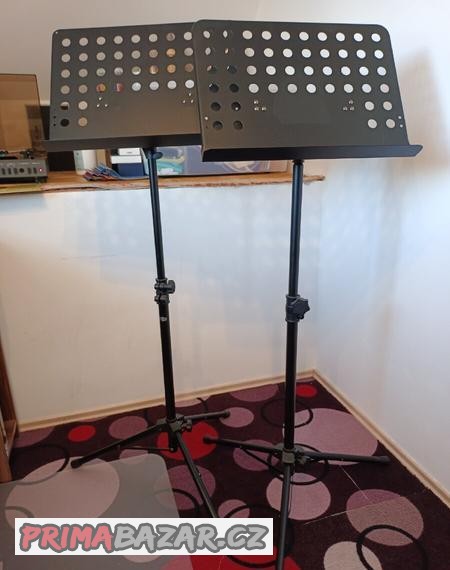 2x notový stojan Soundking DF 013 a Platinum MS 100 Pult
