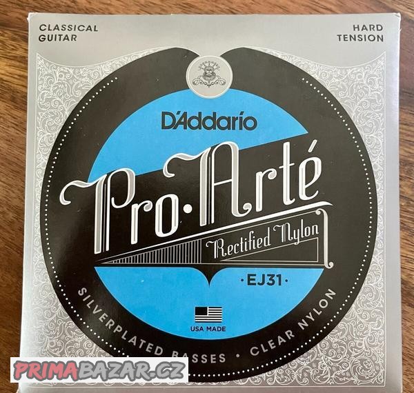 struny D'Addario EJ31 Rectified Nylon Hard 2022