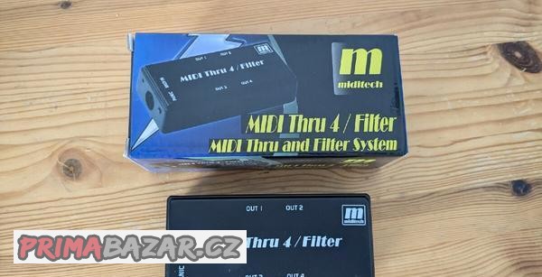 4portový MIDI Thru Splitter (distributor signálu)