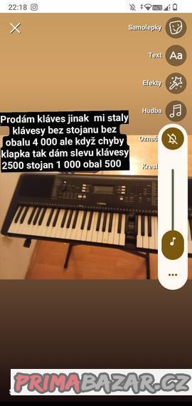 Prodám klávesy cena 4000