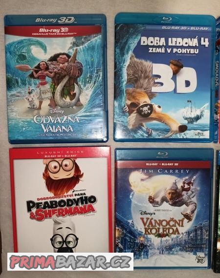 3D Blu-ray filmy sbírka prodej + dárek k nákupu zdarma