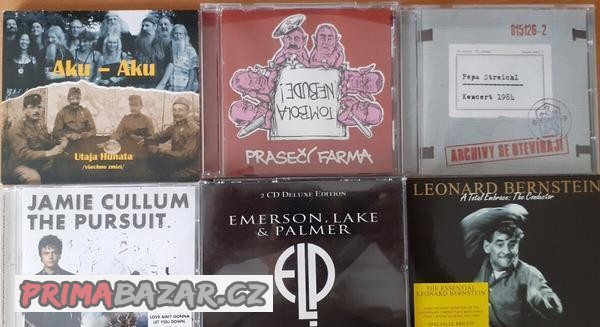 Originál CD Aku-Aku,Prasečí farma, Streichl, ELP, Cullum,Ber