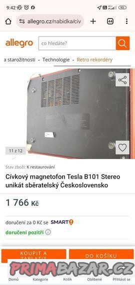 Magnetofon Tesla stereo