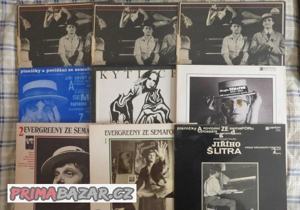 LP desky ze Semaforu - J.Suchý & J.Šlitr, J.Molavcová,...