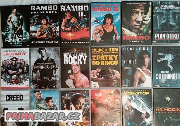180 DVD chlapských akčních filmů od 66 Kc