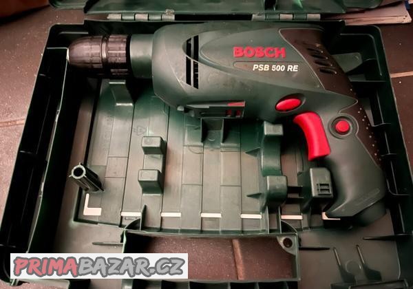 Příklepová vrtačka Bosch PSB 500 RE na ND či opravu Příklepová vrtačka Bosch PSB 500 RE na ND či opravu