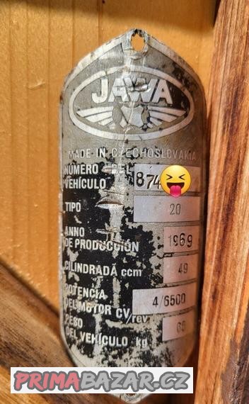 stitek-jawa-50-pionier-typ-20-1969-export-brazilie