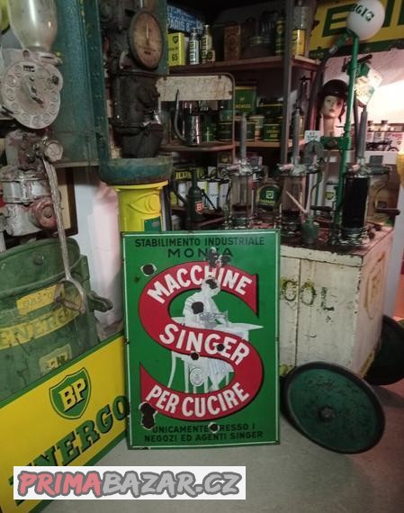 stara-smaltovana-cedule-singer-predvalka-original-patina