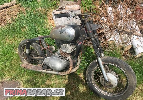 Jawa 350/354 kývačka rám + motor na otevřené sání