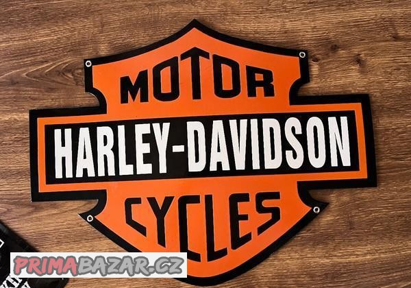 harley-davidson-smaltovana-cedule-top-kvalita