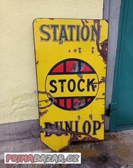 stara-oboustranna-cedule-dunlop-20-leta-original