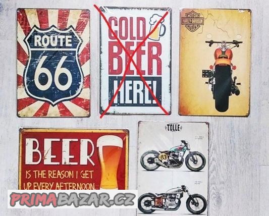 plechova-retro-cedule-do-garaze-harley-davidson-pivo