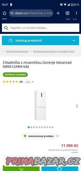 kombinovana-lednice-gorenje-bila