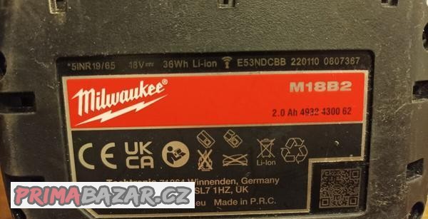 bakterie-milwaukee-m18b2