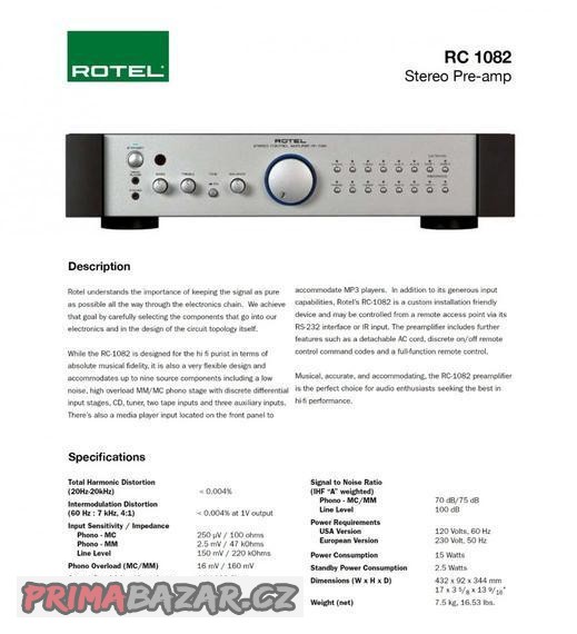 rotel-predzesilovac-1082-a-koncovy-zesilovac-1092