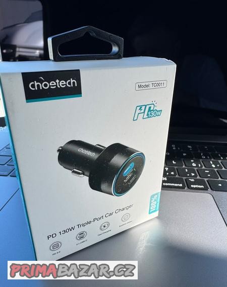 autonabijecka-choetech-usb-2x-usb-c-130w-100w-usb-c
