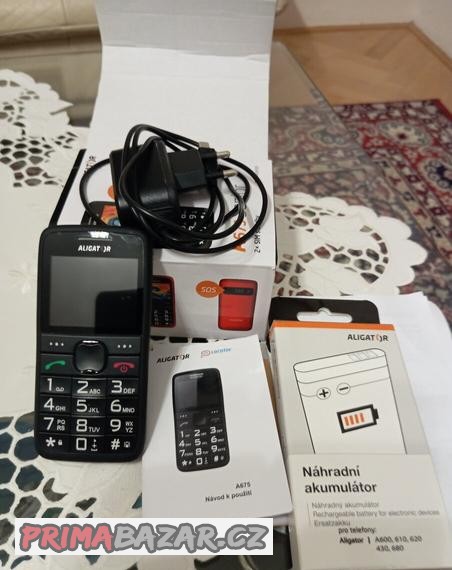 telefon-aligator-zanovni-s-kreditem-sim-kartou-a-baterii