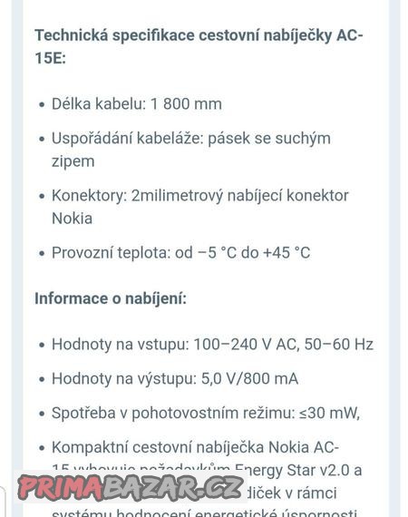 nabijecka-nokia-ac-15e-orlova