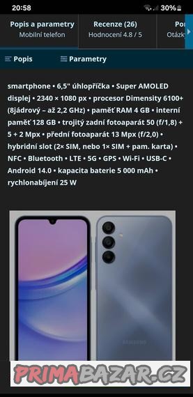 samsung-a15-4-128gb-vymenim-prodam