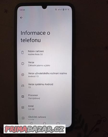 prodam-mobilni-telefon-realme-note-50-mesic-pouzity