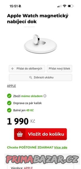 apple-magneticky-nabijeci-dok-pro-apple-watch