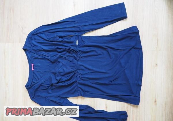 modra-navy-halenka-happymum-l-xl-dlouhy-rukav