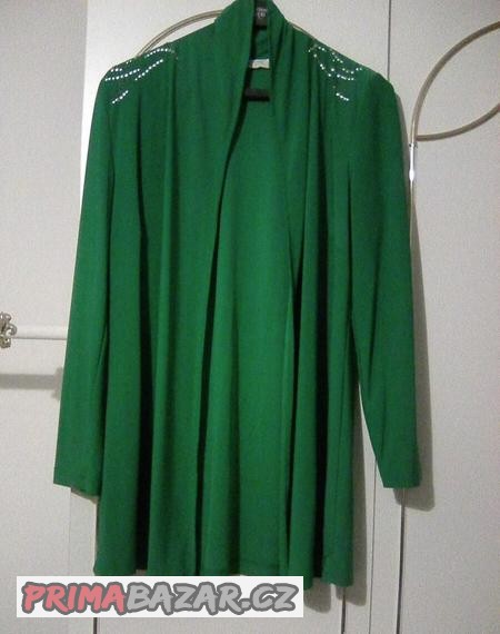 jasne-zeleny-elasticky-cardigan-se-stribrnym-zdobenim