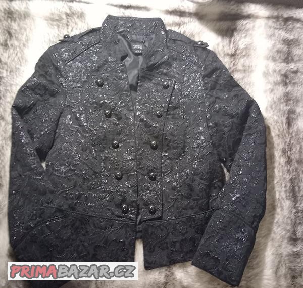 damske-sako-cerno-stribrne-leskle-vel-38-nove