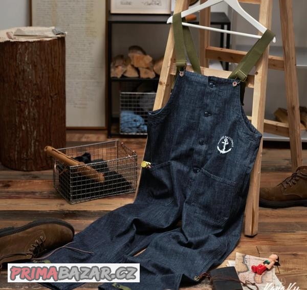 americky-retro-dzinovy-overal-navy-deck-vel-3xl