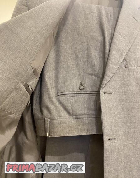 sedy-vlneny-oblek-rene-lezard