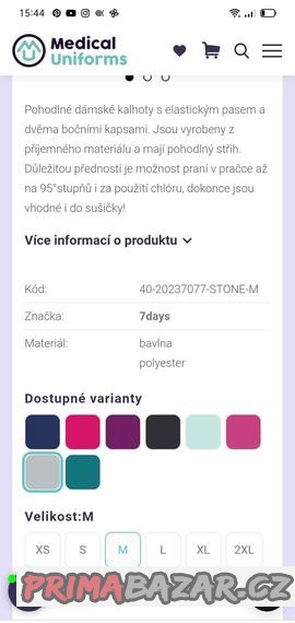 nove-kalhoty-pro-zdravotniky-vel-m