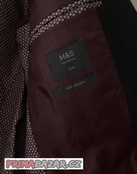 oblek-cerny-marks-and-spencer-48-barva-charcoal-slim-fit