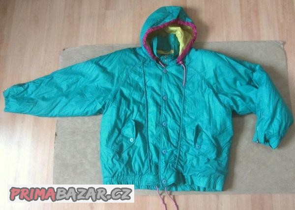vintage-90s-unisex-tyrkysova-petrolova-zimni-bunda