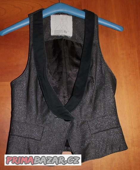 damska-cerno-stribrna-vesta-river-island-vel-34-36