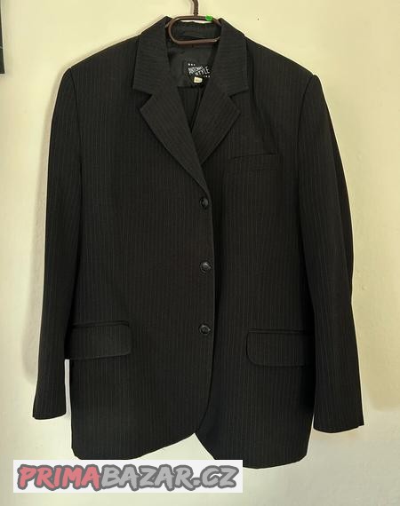 pansky-oblek-s-vestou-cerna-prouzek