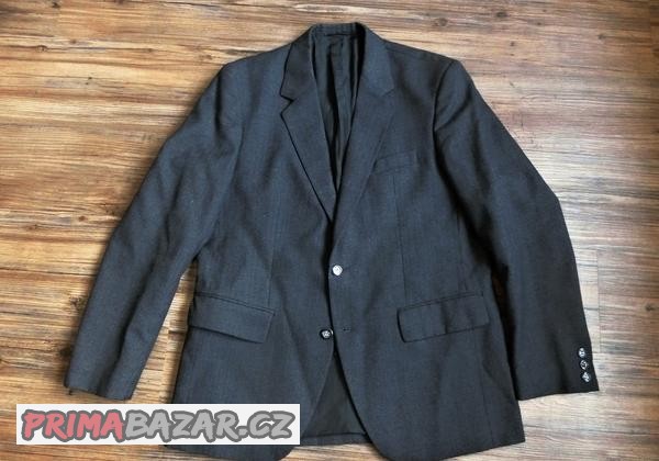 pansky-tmave-sedy-oblek-oblekove-sako-kalhoty-puky