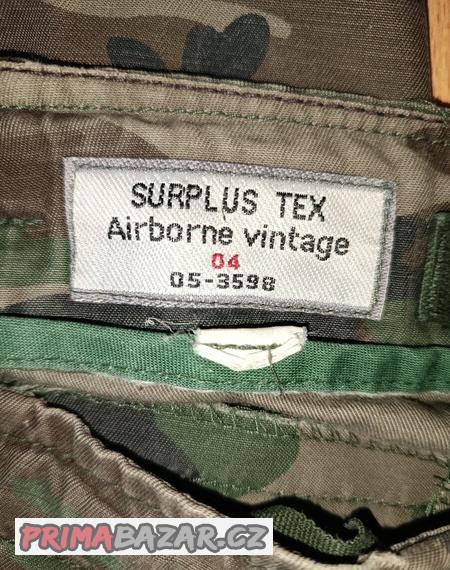 vojenske-kalhoty-surplus-airborne-vintage-zelene
