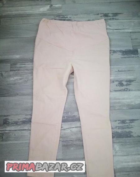 nove-tehotenske-dziny-kalhoty-pudrova-barva-vel-42
