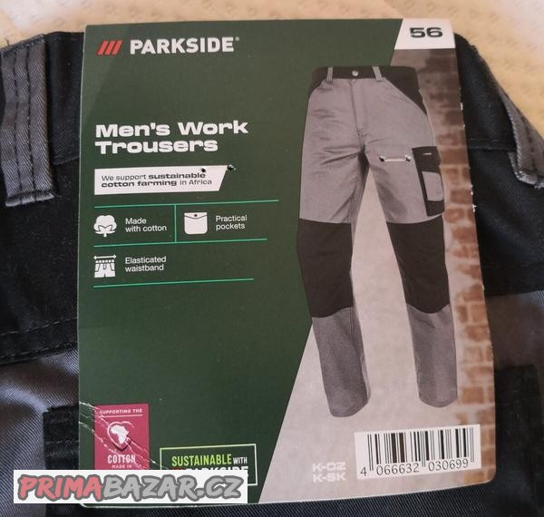panske-pracovni-kalhoty-parkside-vel-56-nove